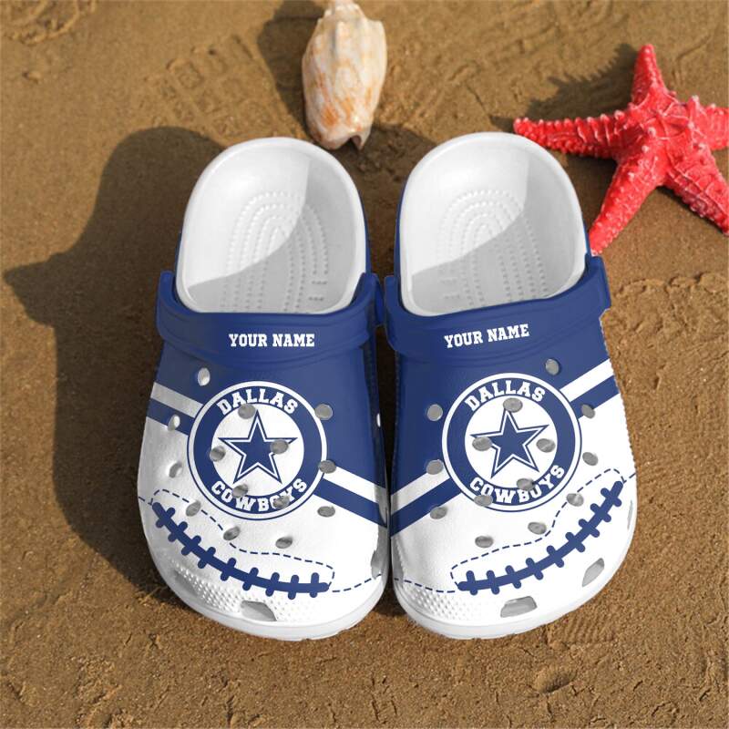 Personalized Dallas Cowboys Crocs Clog Shoes - Animetrium