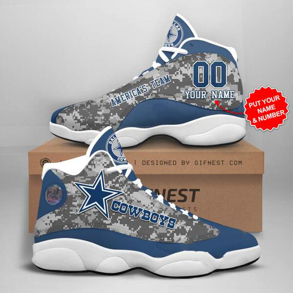 Personalized Dallas Cowboys Custom Air Jordan Shoes 13 Personalized Dallas Cowboys Custom Air Jordan Shoes
