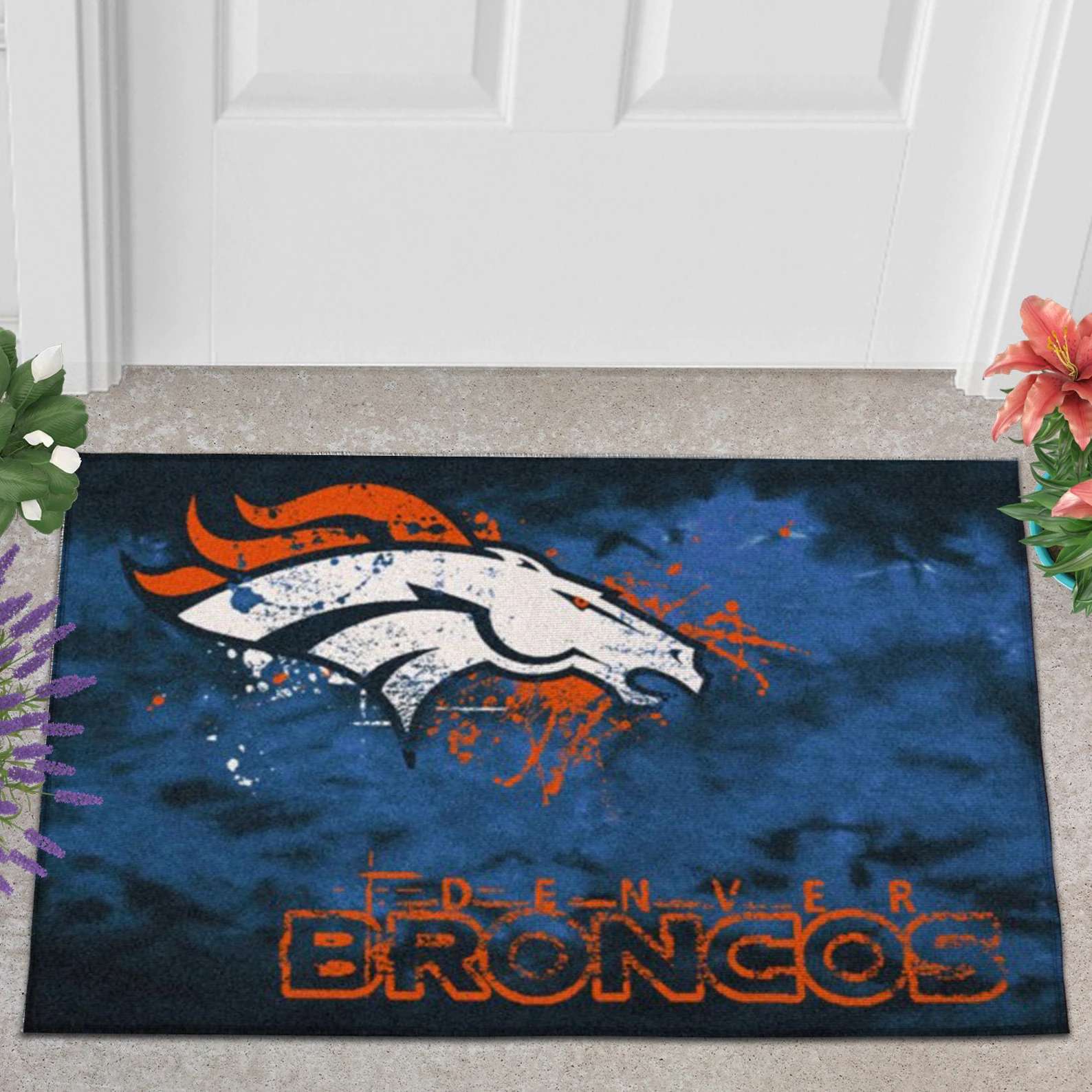Personalized Denver Broncos NFL Doormat