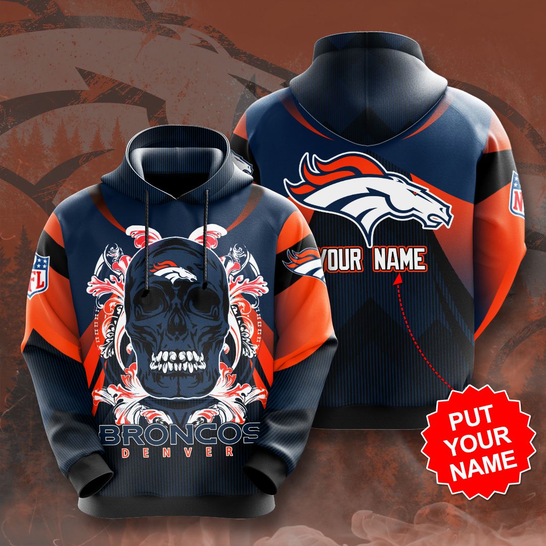 Personalized Denver Broncos Custom Hoodie 3D 2 Personalized Denver Broncos Custom Hoodie 3D