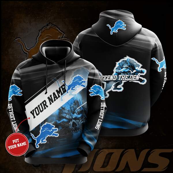 Personalized Detroit Lions Custom Hoodie 3D
