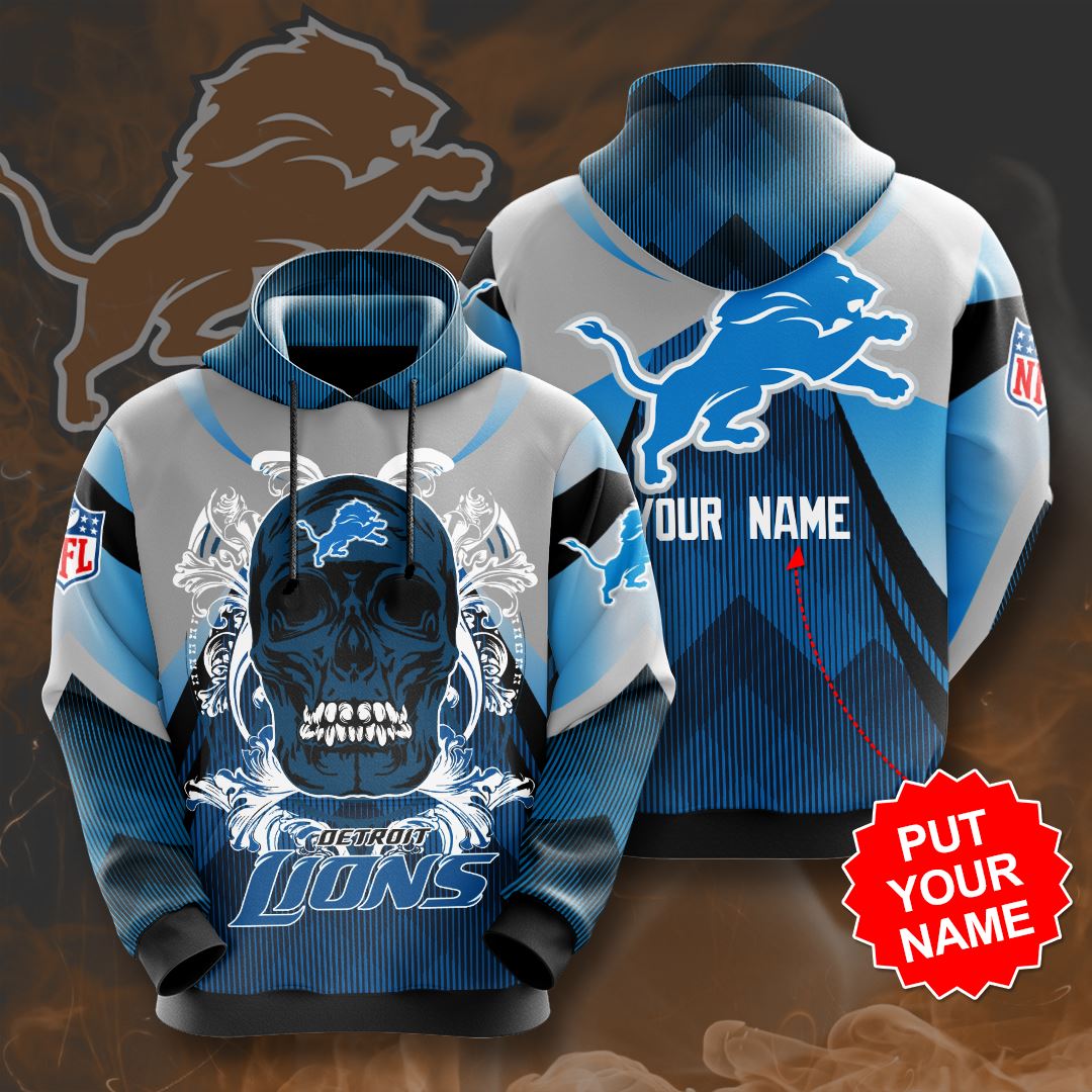 Personalized Detroit Lions Custom Hoodie 3D