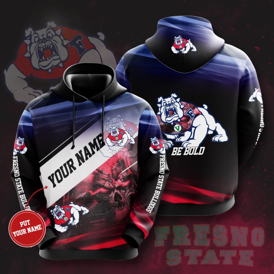 Personalized Fresno State Bulldogs Custom Hoodie 3D