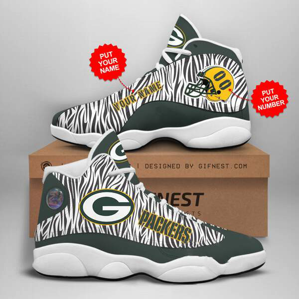 Personalized Green Bay Packers Custom Air Jordan Shoes