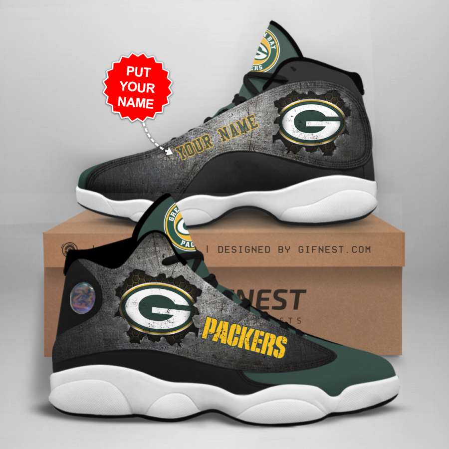 Personalized Green Bay Packers Custom Air Jordan Shoes