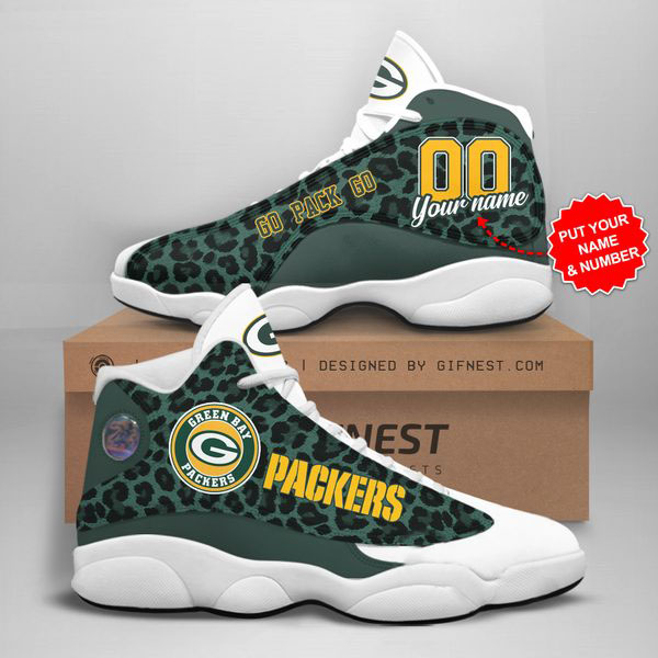 Personalized Green Bay Packers Custom Air Jordan Shoes