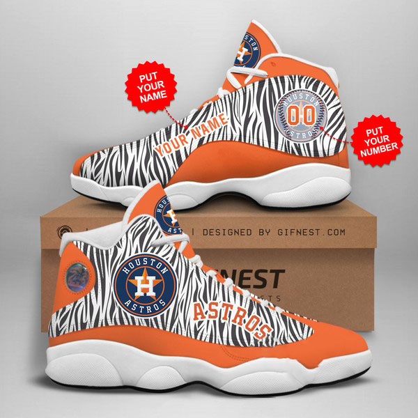 Personalized Houston Astros Custom Air Jordan Shoes