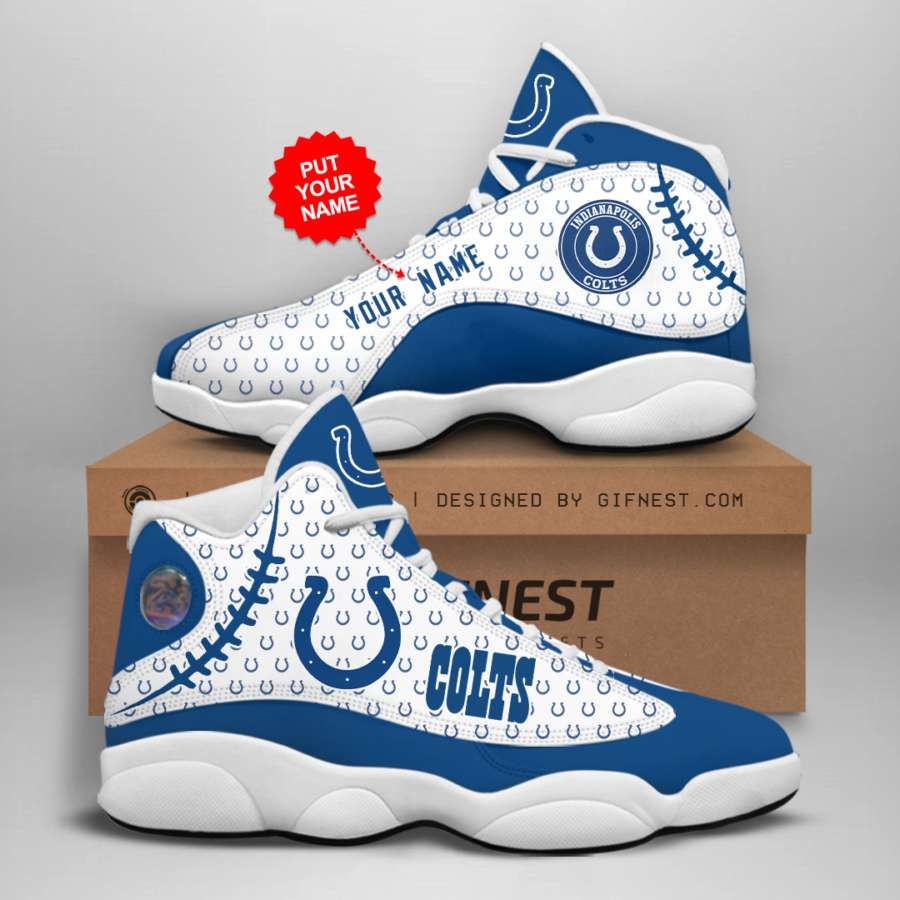 Personalized Indianapolis Colts Custom Air Jordan Shoes