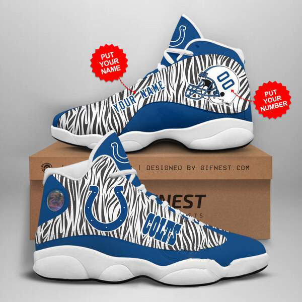 Personalized Indianapolis Colts Custom Air Jordan Shoes