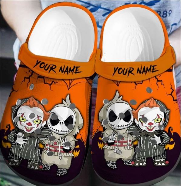 Personalized Jack Skellington And Pennywise Crocs Clog Shoes