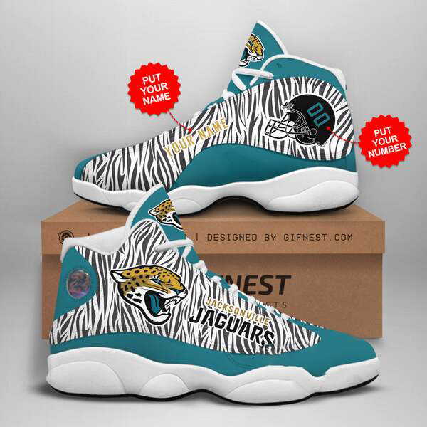 Personalized Jacksonville Jaguars Custom Air Jordan Shoes 8 Personalized Jacksonville Jaguars Custom Air Jordan Shoes
