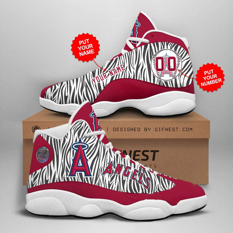 Personalized Los Angeles Angels Custom Air Jordan Shoes