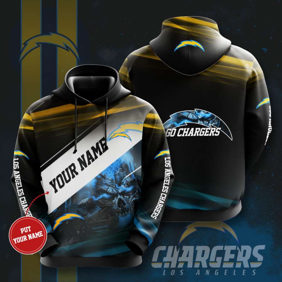 Personalized Los Angeles Chargers Custom Hoodie 3D