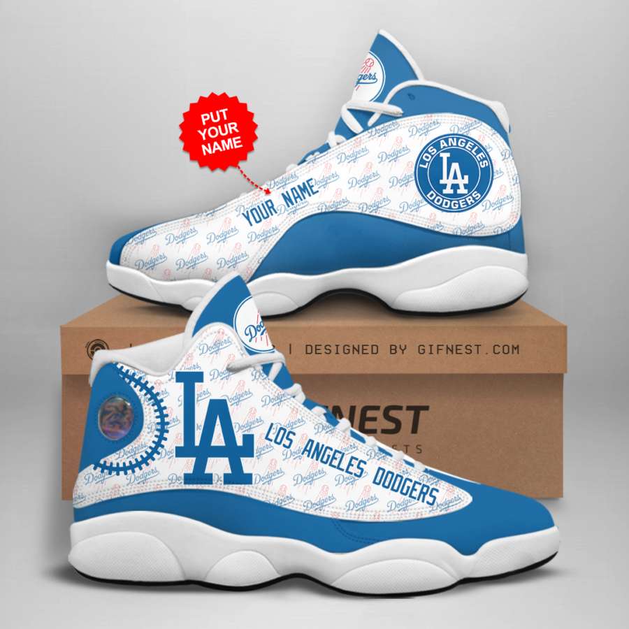 Personalized Los Angeles Dodgers Custom Air Jordan Shoes
