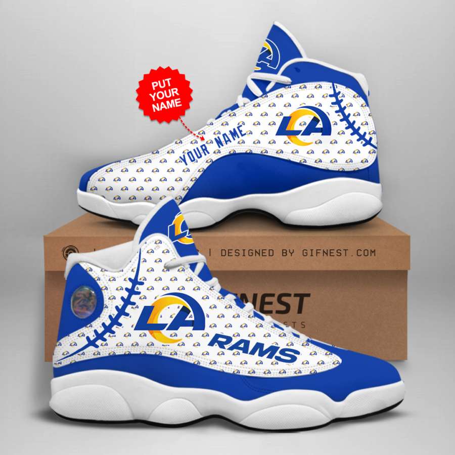 Personalized Los Angeles Rams Custom Air Jordan Shoes