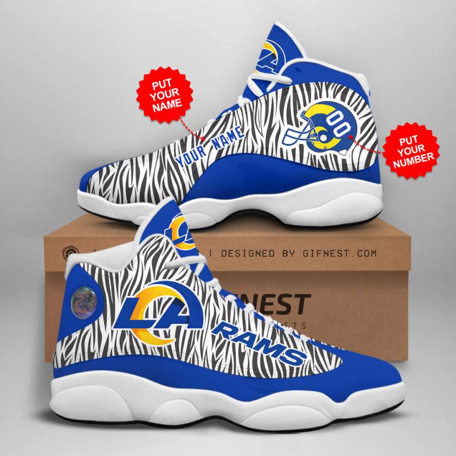 Personalized Los Angeles Rams Custom Air Jordan Shoes