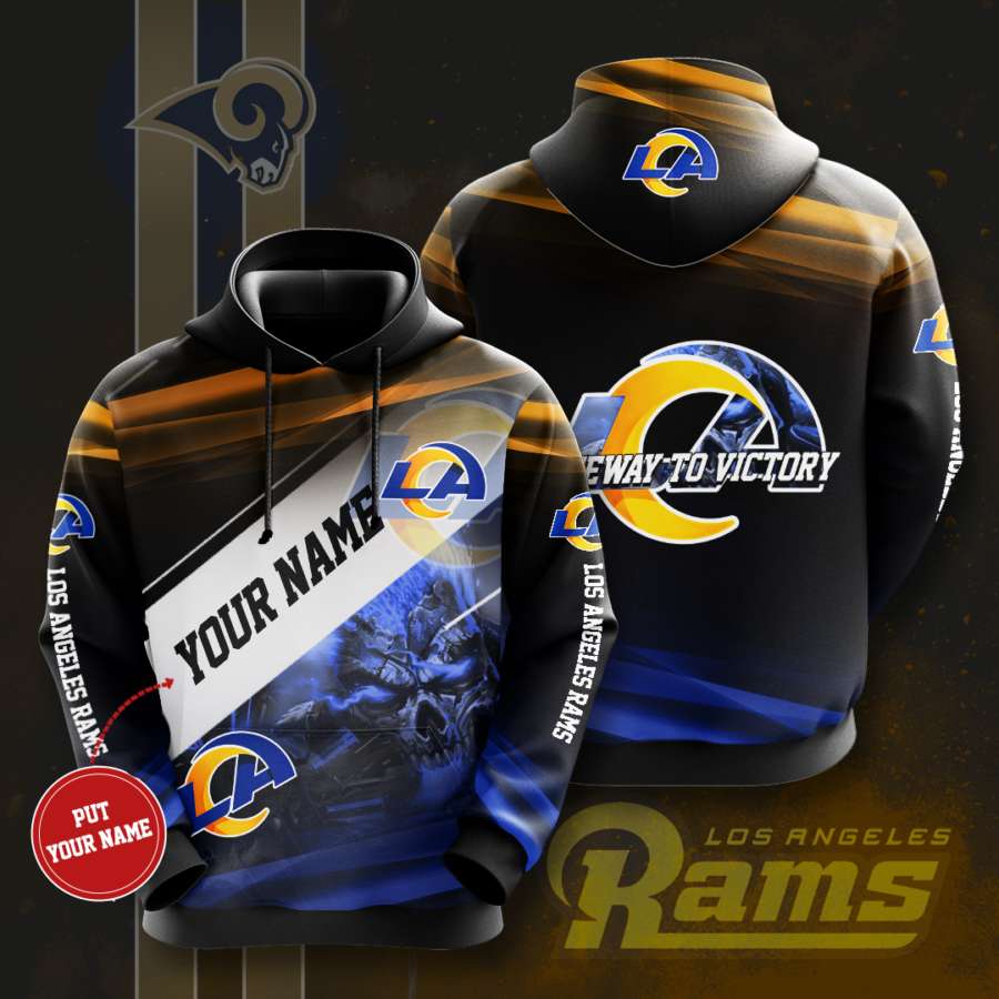 Personalized Los Angeles Rams Custom Hoodie 3D
