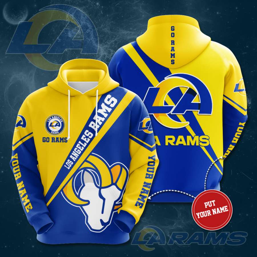 Personalized Los Angeles Rams Custom Hoodie 3D
