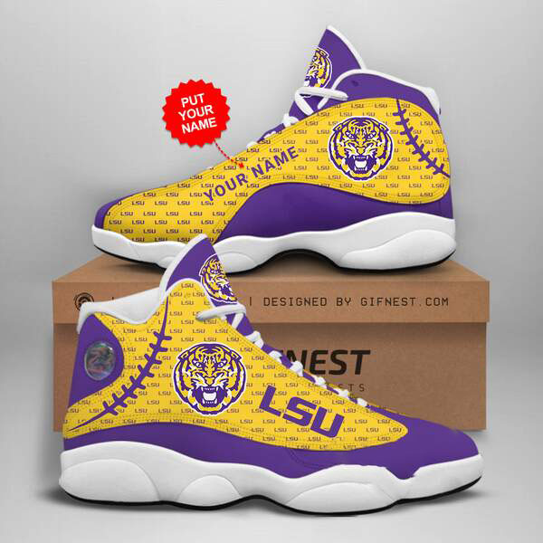 Personalized Lsu Tigers Custom Air Jordan Shoes