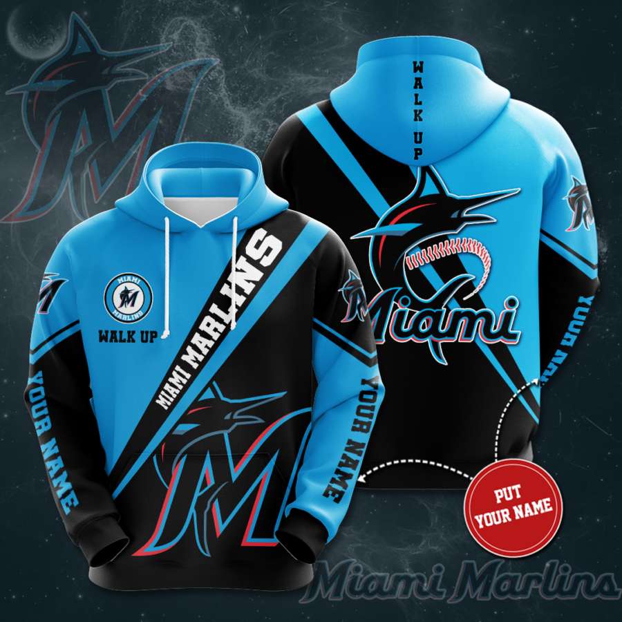 Personalized Miami Marlins Custom Hoodie 3D 8 Personalized Miami Marlins Custom Hoodie 3D