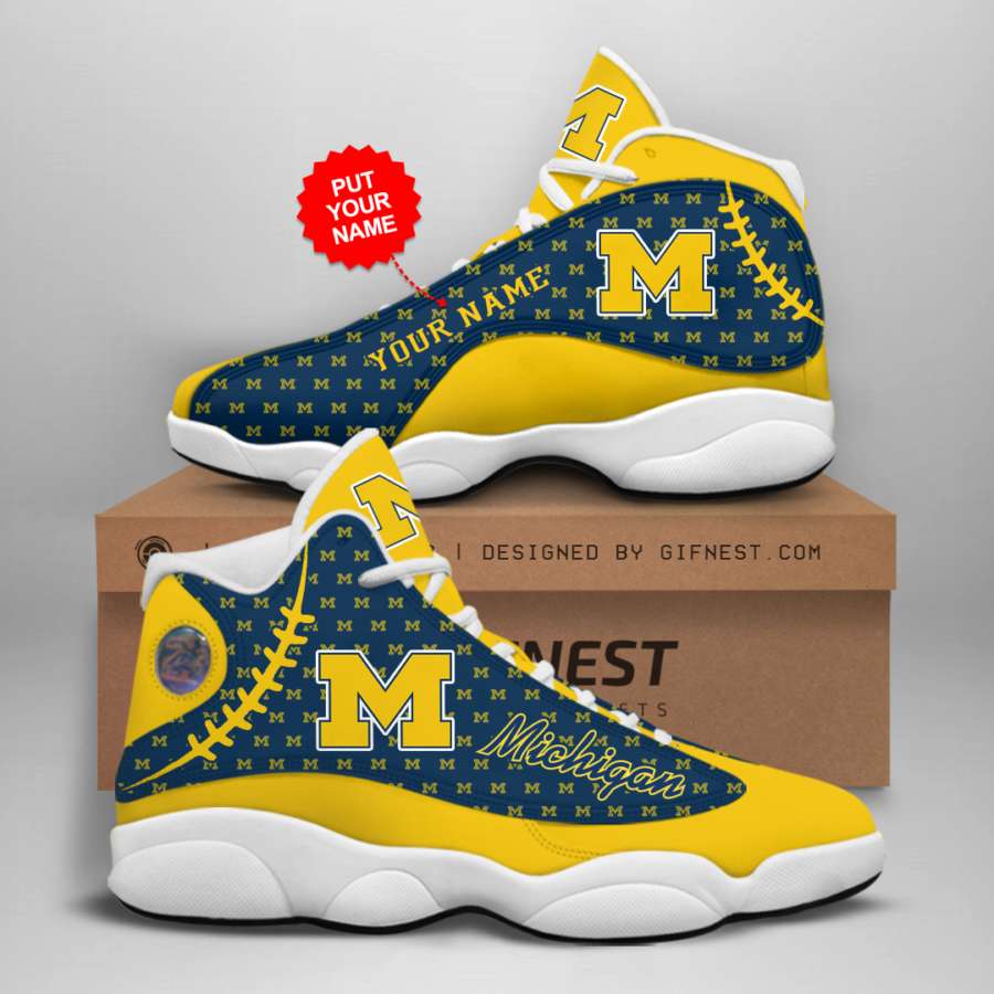 Personalized Michigan Wolverines Custom Air Jordan Shoes 7 Personalized Michigan Wolverines Custom Air Jordan Shoes