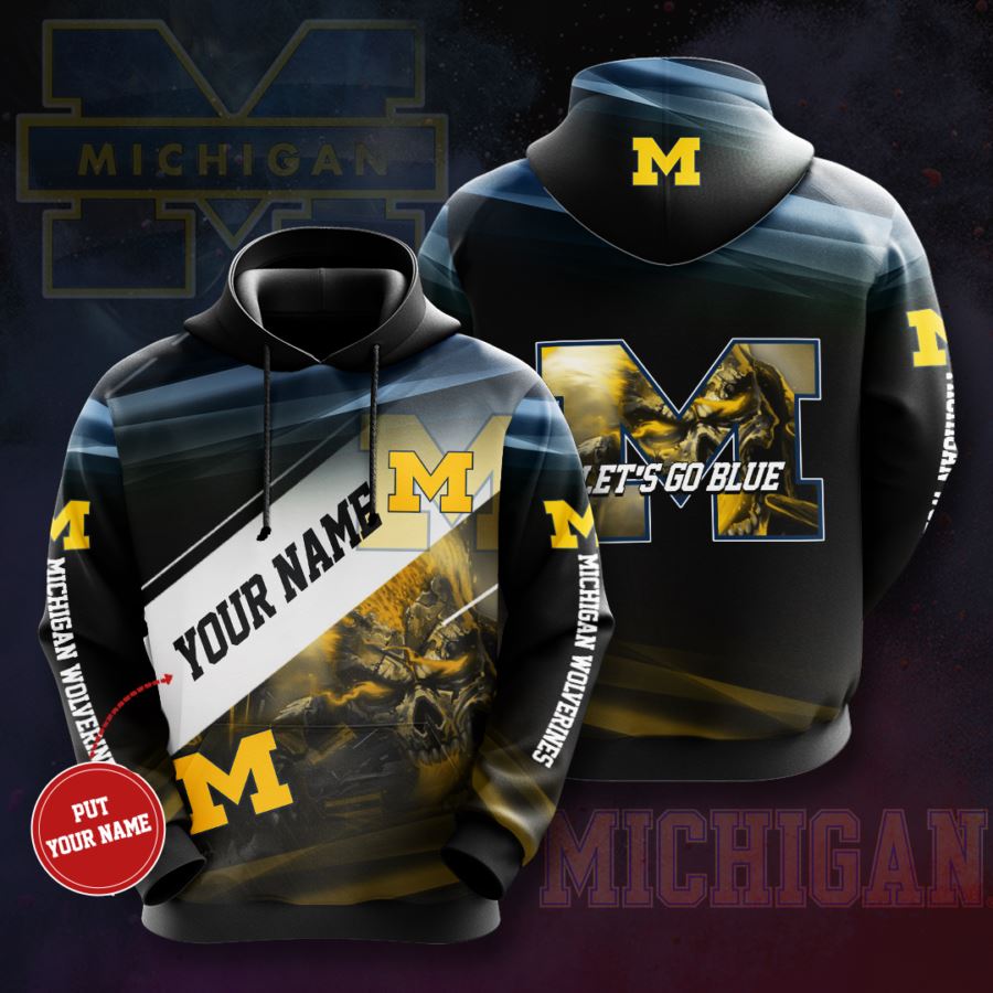 Personalized Michigan Wolverines Custom Hoodie 3D 10 Personalized Michigan Wolverines Custom Hoodie 3D