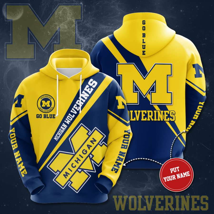 Personalized Michigan Wolverines Custom Hoodie 3D