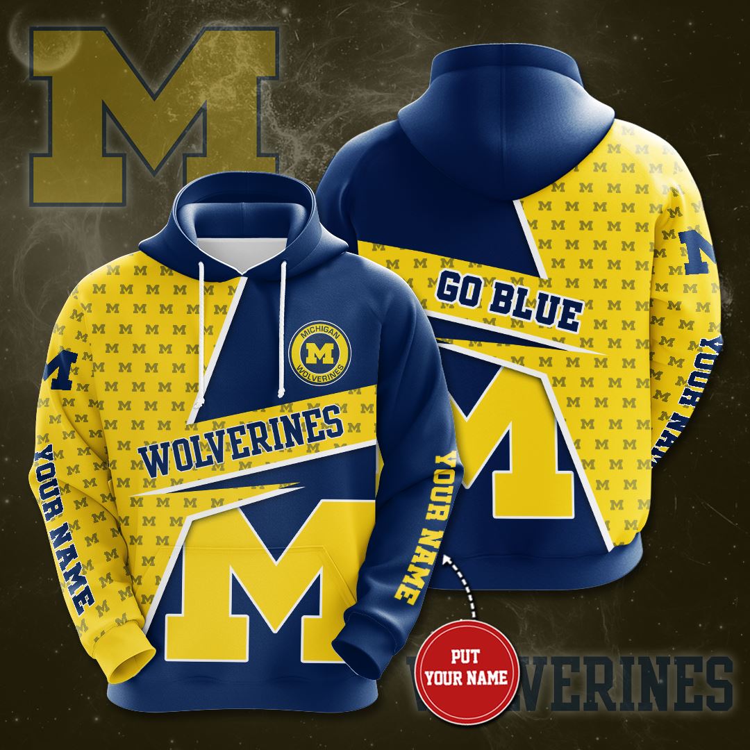 Personalized Michigan Wolverines Custom Hoodie 3D 2 Personalized Michigan Wolverines Custom Hoodie 3D