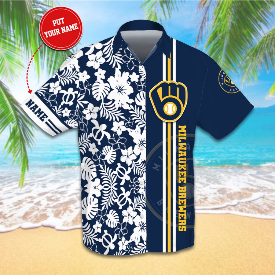 Personalized Milwaukee Brewers Hawaiian shirts