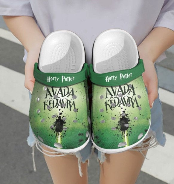 Personalized Name Avada Kedavra Crocs Clog Shoes