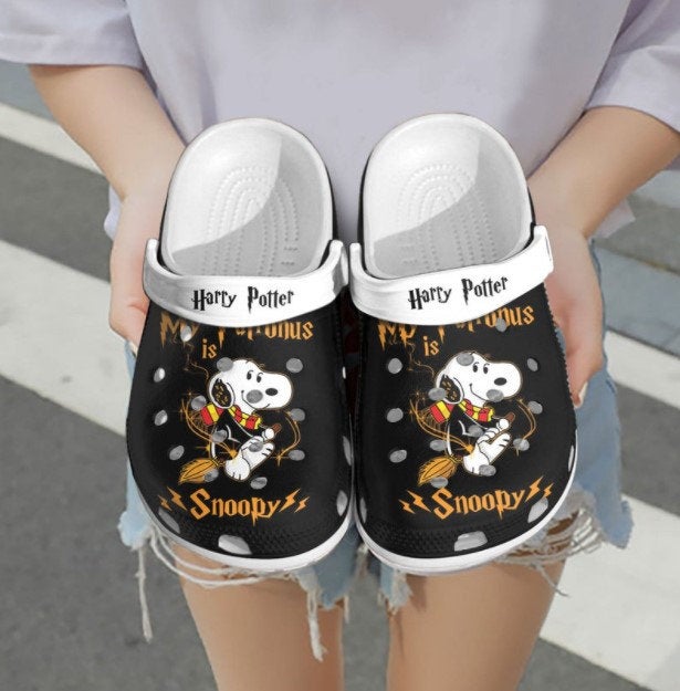 Personalized Name Snoopy Harry Potter Crocs Clog Shoes
