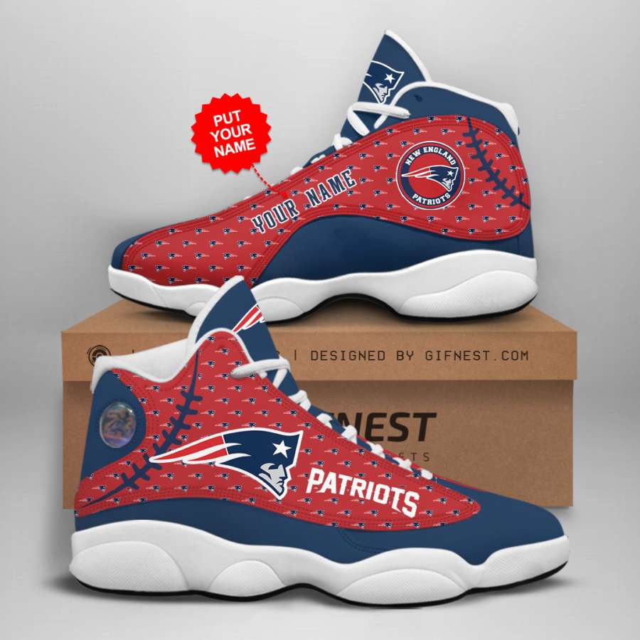 Personalized New England Patriots Custom Air Jordan Shoes