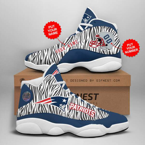 Personalized New England Patriots Custom Air Jordan Shoes