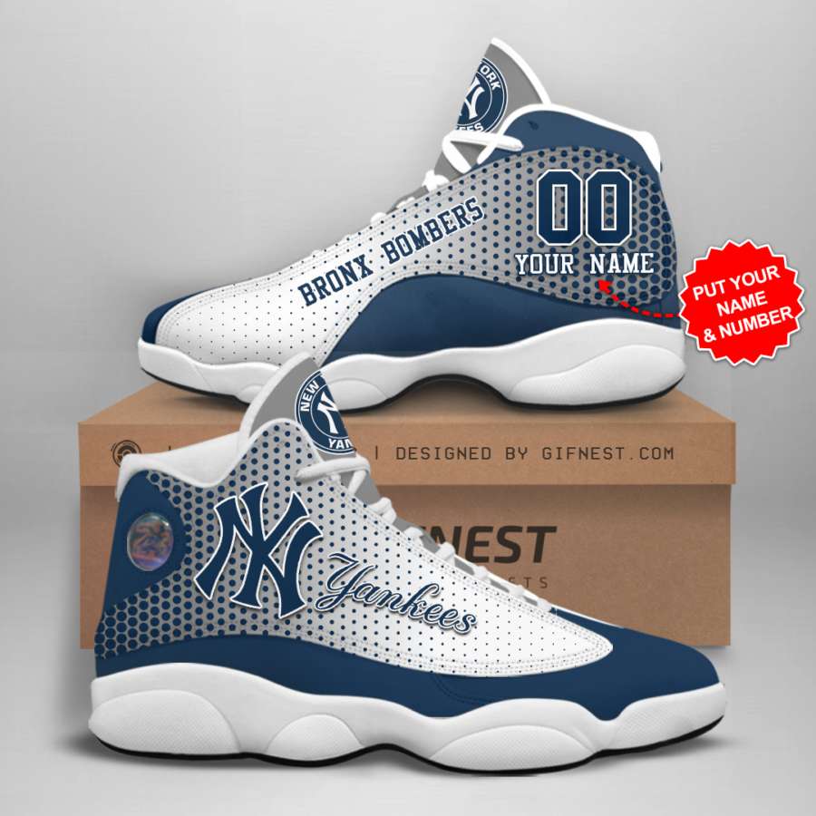 Personalized New York Yankees Custom Air Jordan Shoes