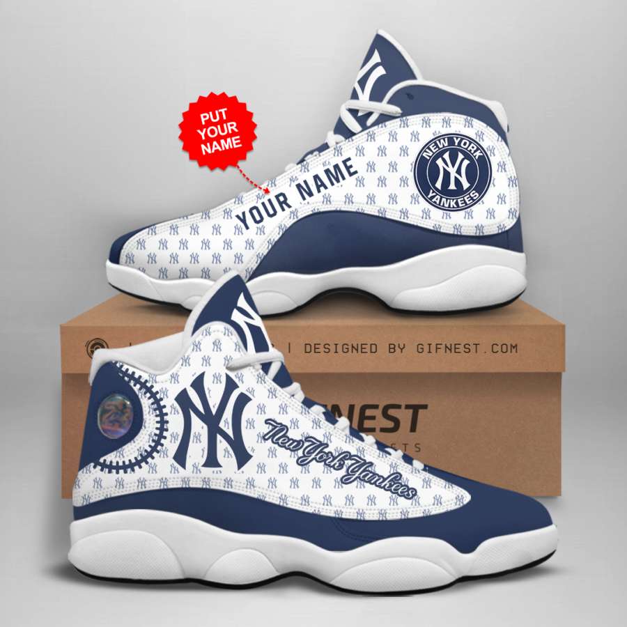 Personalized New York Yankees Custom Air Jordan Shoes
