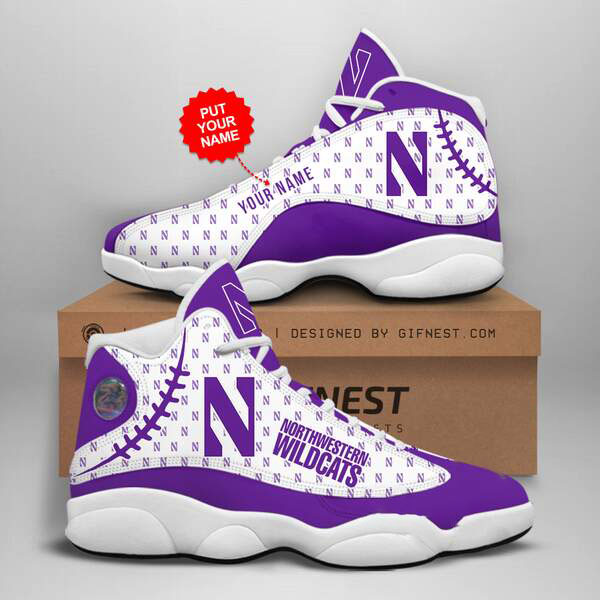 Personalized Northwestern Wildcats Custom Air Jordan Shoes