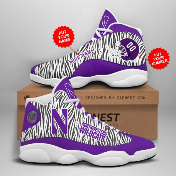 Personalized Northwestern Wildcats Custom Air Jordan Shoes