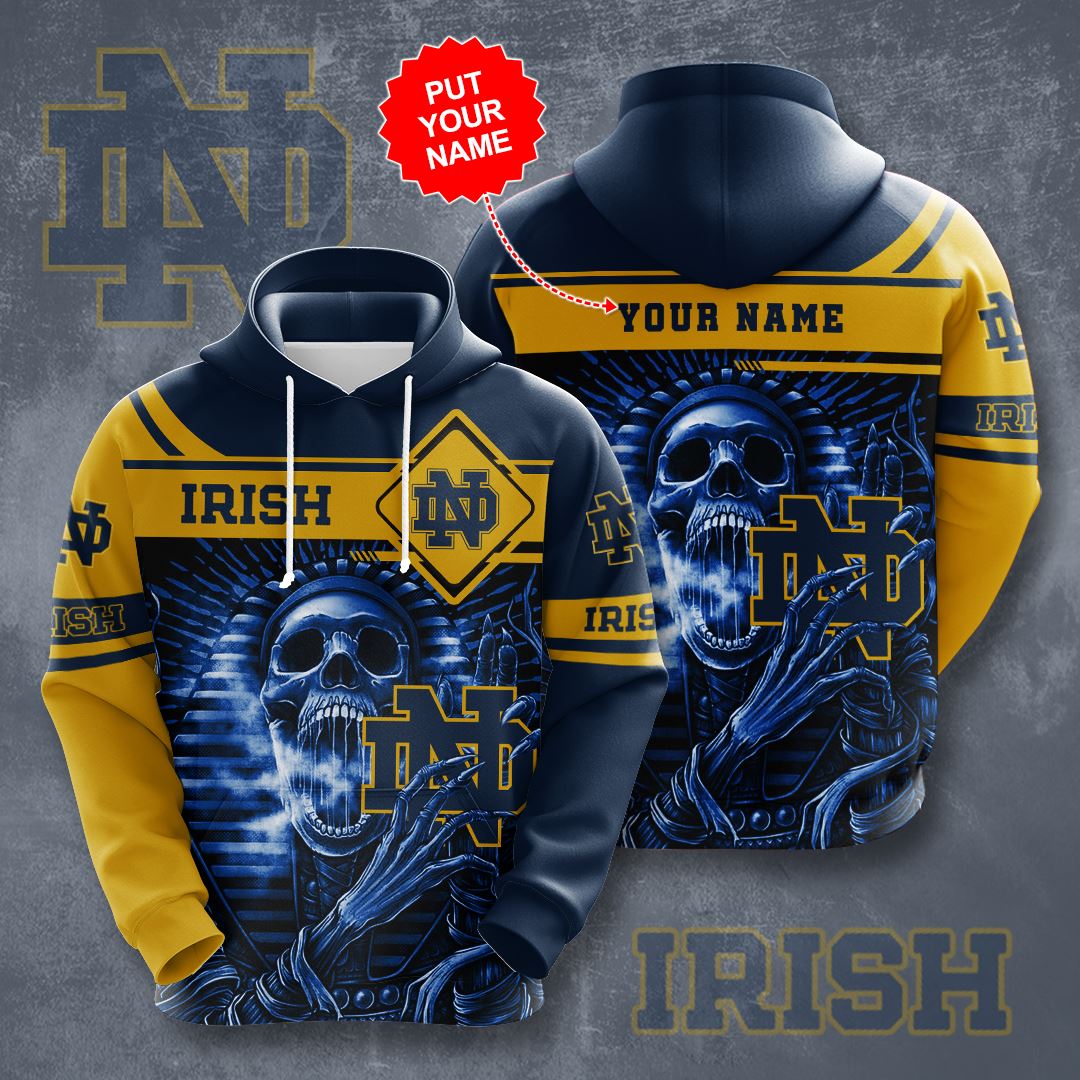 Personalized Notre Dame Fighting Irish Custom Hoodie 3D