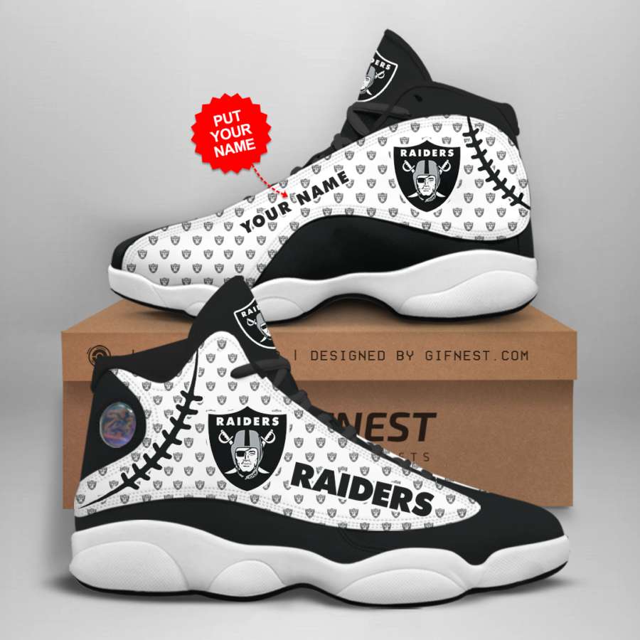 Personalized Oakland Raiders Custom Air Jordan Shoes