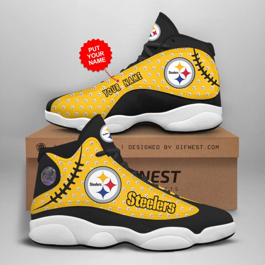 Personalized Pittsburgh Steelers Custom Air Jordan Shoes 2 Personalized Pittsburgh Steelers Custom Air Jordan Shoes