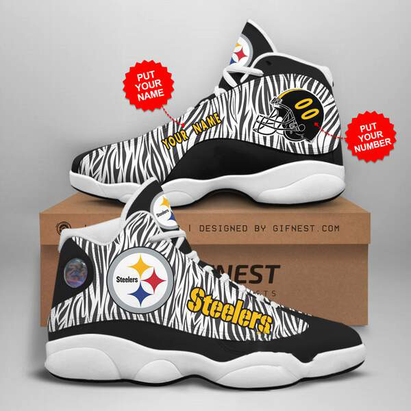 Personalized Pittsburgh Steelers Custom Air Jordan Shoes 8 Personalized Pittsburgh Steelers Custom Air Jordan Shoes