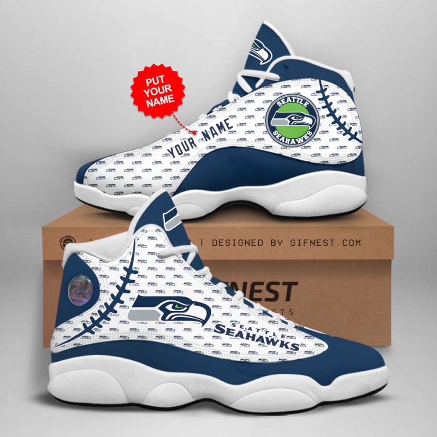 Personalized Seattle Seahawks Custom Air Jordan Shoes
