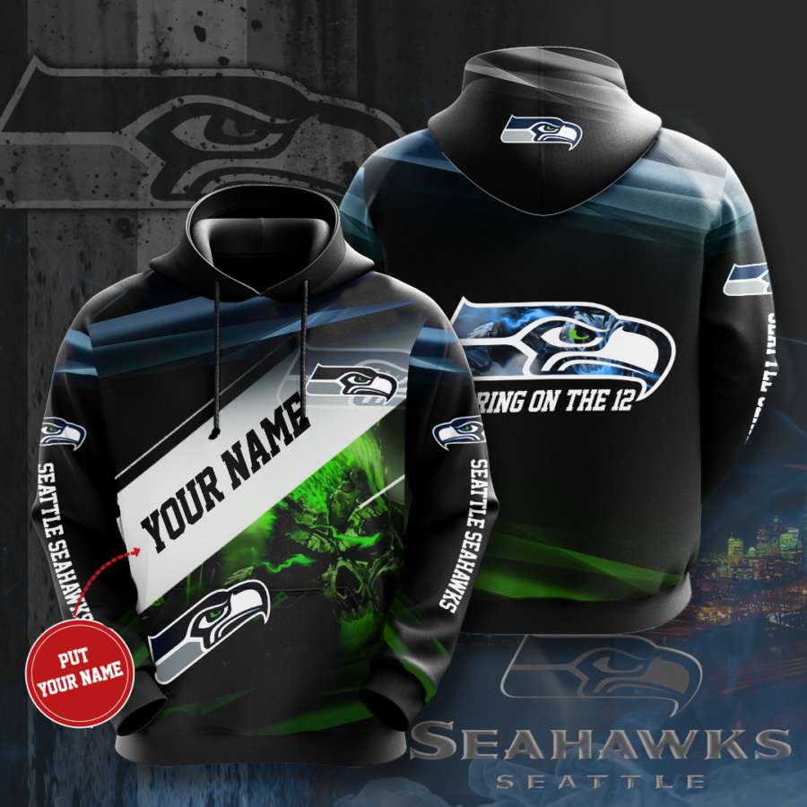 Personalized Seattle Seahawks Custom Hoodie 3D 9 Personalized Seattle Seahawks Custom Hoodie 3D