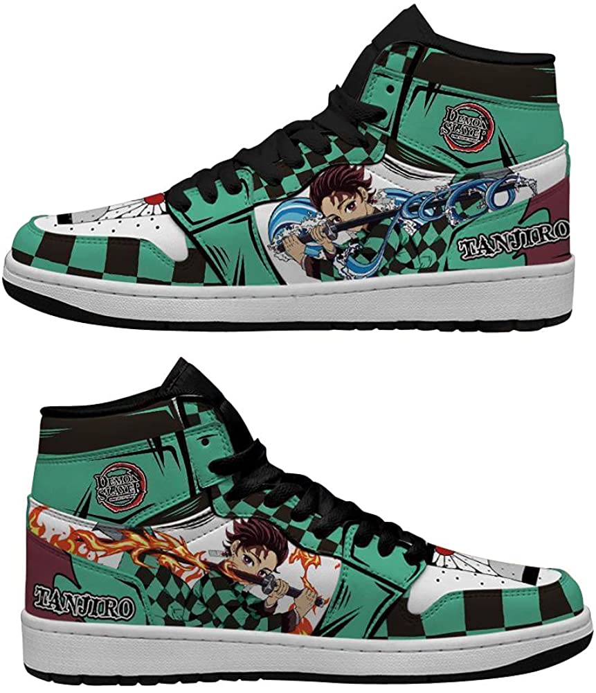 Personalized Sneakers Water Fire Tanjirou For Demon Slayer Air Jordan Shoes 15 Personalized Sneakers Water Fire Tanjirou For Demon Slayer Air Jordan Shoes