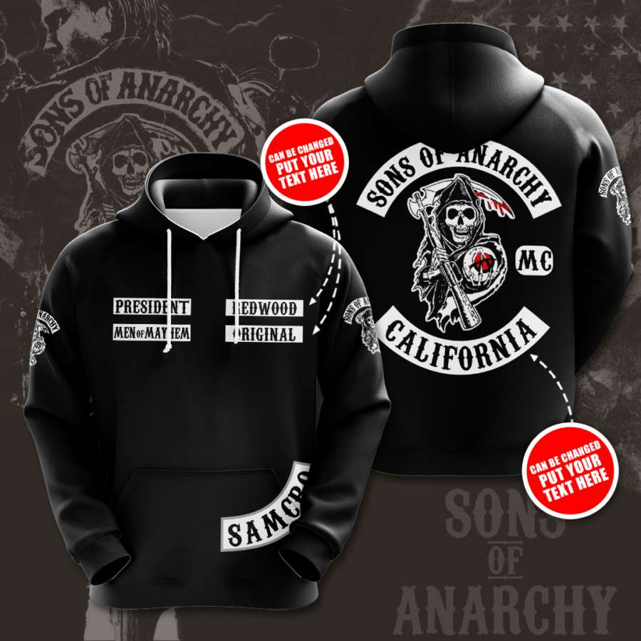 Personalized Sons Of Anarchy Custom Hoodie 3D