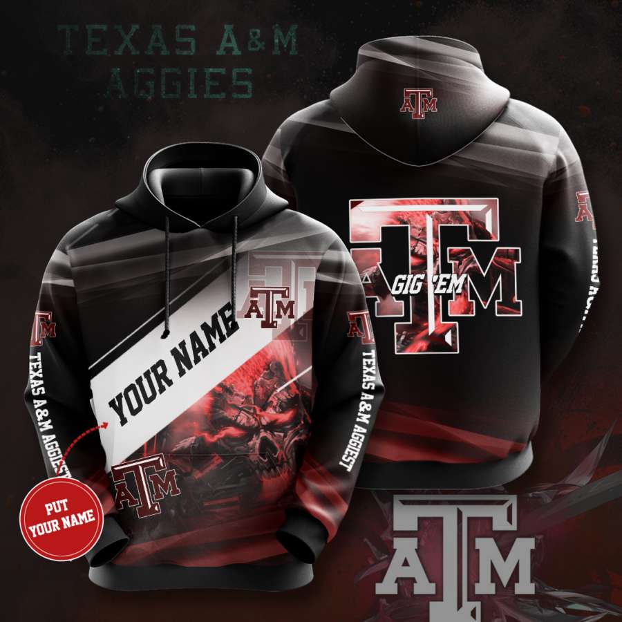 Personalized Texas A&m Aggies Custom Hoodie 3D 1 Personalized Texas A&m Aggies Custom Hoodie 3D
