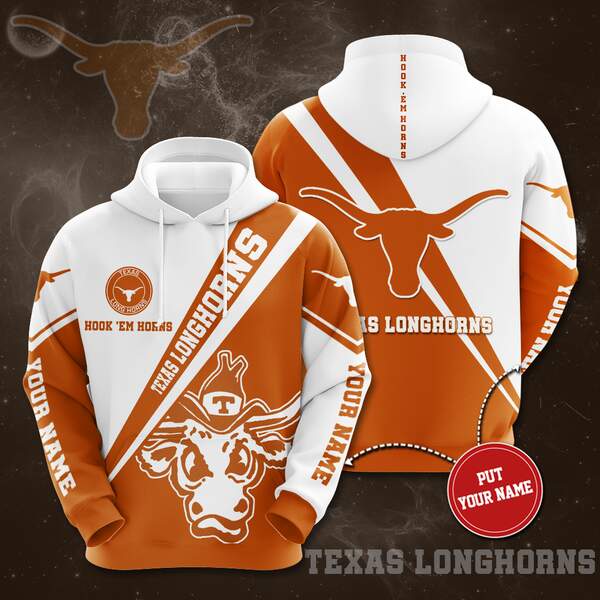 Personalized Texas Longhorns Custom Hoodie 3D