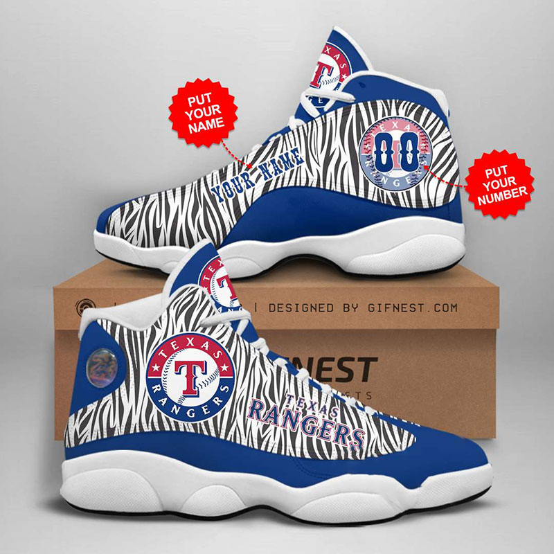 Personalized Texas Rangers Custom Air Jordan Shoes
