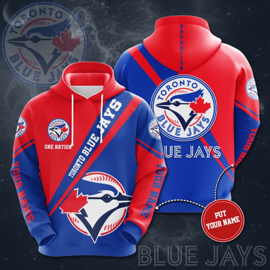 Personalized Toronto Blue Jays Custom Hoodie 3D 2 Personalized Toronto Blue Jays Custom Hoodie 3D