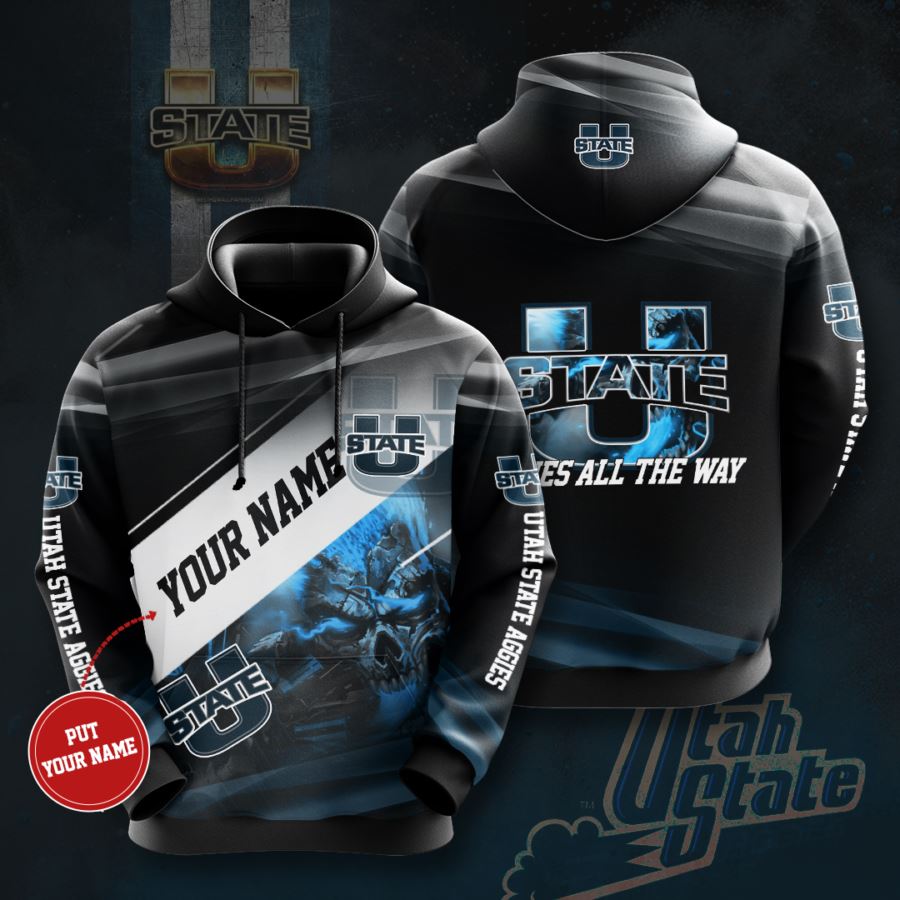 Personalized Utah State Aggies Custom Hoodie 3D 8 Personalized Utah State Aggies Custom Hoodie 3D